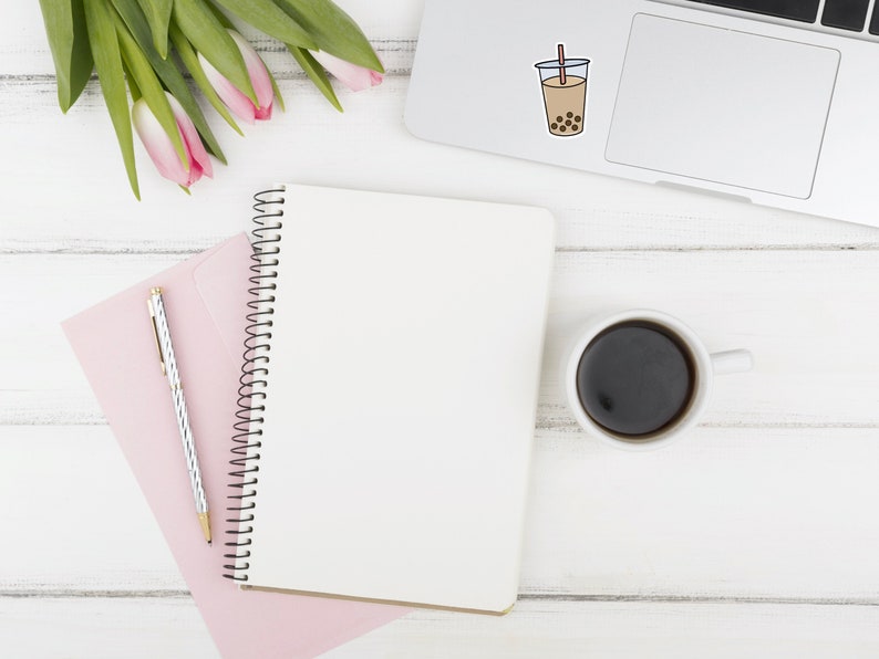 Decal Planner Sticker Vinyl Gifts Under 5 Tumbler Sticker Bubble Tea Laptop Sticker