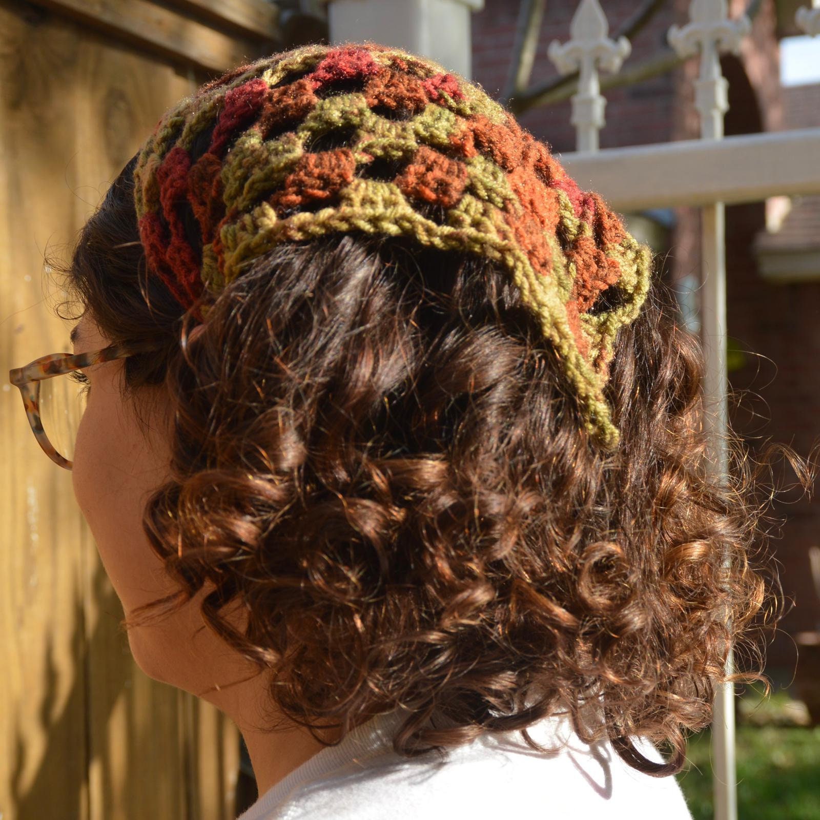 Crochet Hair Bandana Etsy