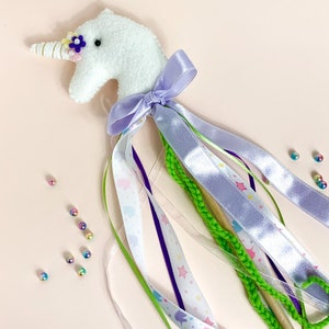 Fairy wand Unicorn, unicorn wand felt, party favor wands, fairy princess wand, kids play wand, fairy godmother wand, fairy accesory, unicorn