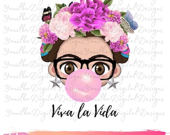 Frida Viva La Vida PNG|JPG|PDF