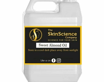 Australian Bulk Organic Sweet Almond Oil Pure Cold Pressed Almond Carrier Oil 1L