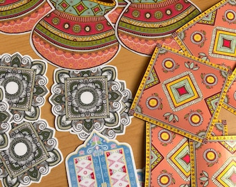 Mehndi Sticker Set: South Asian Wedding Party Favors