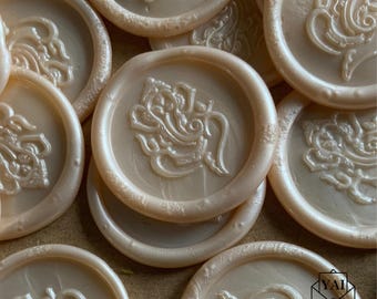Custom Ganesha Wax Seals: Hindu Wedding Invitation Stickers