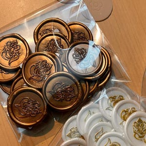 Cachets de cire Ganesh personnalisés de 2,5 cm (1 po.) : prêts à poser | parfaits pour les faire-part de mariage