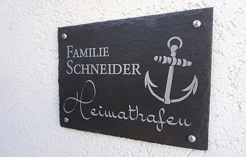 Türschilder aus Schiefer 10 Motive zur Auswahl | Etsy