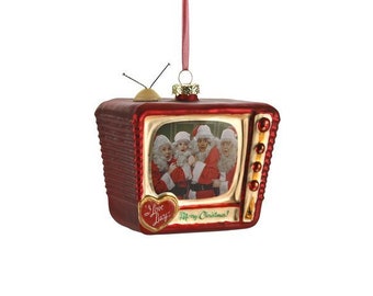 Fernseher Weihnachtsbaumfigur aus Glas