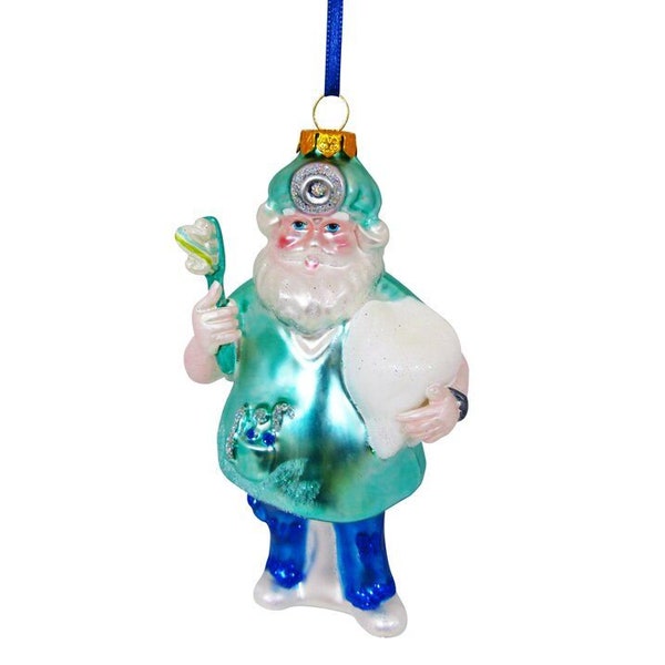 Zahnarzt  Weihnachtsbaumfigur aus Glas