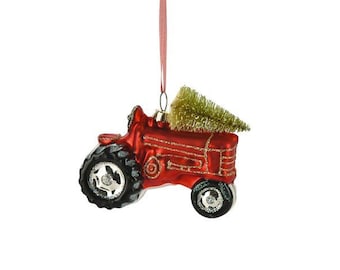 Ornamento personalizzato con foto di trattore per bambini, decorazione