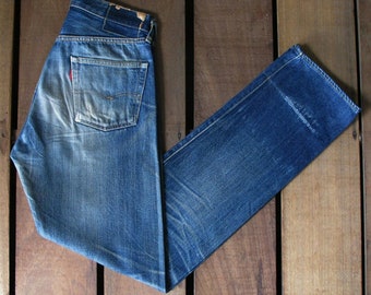 Vintage 90s Levi's 501 Selvedge Jeans: Faded Blue Denim, W28