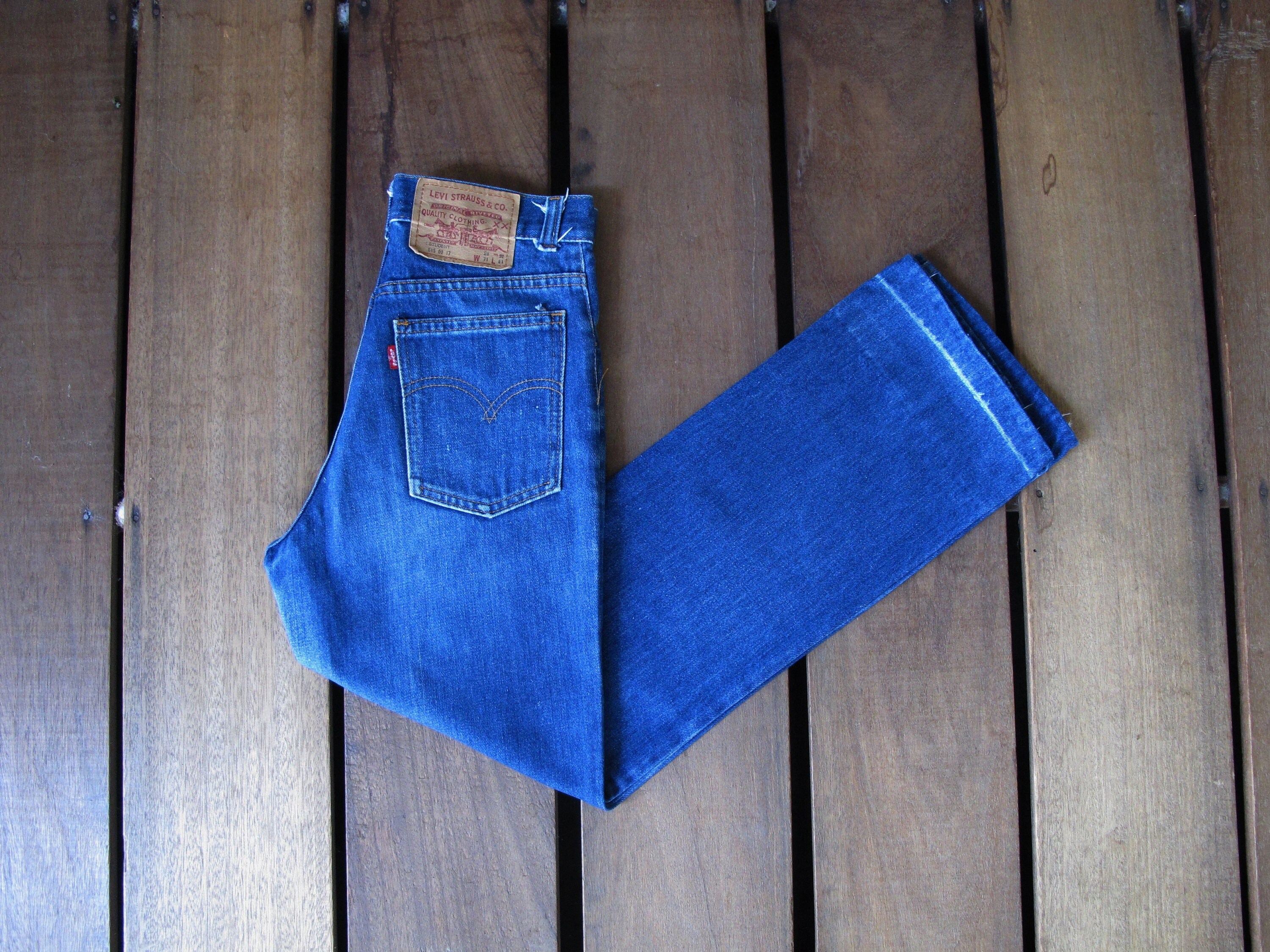 Buy 90's Levi Strauss & Co 815 Student Fit Dark Blue Wash Online in India -  Etsy