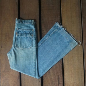 Vintage 80s Levi&#39;s 646 Jeans: Orange Tab Boot Cut, Stone Wash (W28)