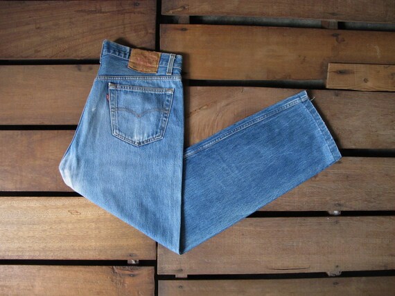 90s Distress Levi Strauss \u0026 Co 501xx Faded Blue Stone Wash | Etsy Ireland