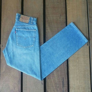 Vintage 80s Levi&#39;s 501 Jeans: High Waist Distressed Denim, W27