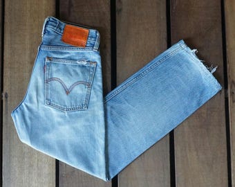 Vintage Levi's 502 Jeans: Light Blue Straight Leg, Made in Japan (W28)