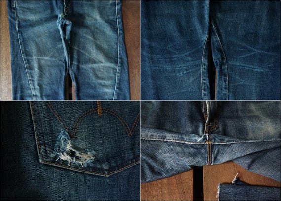 Vintage Edwin E Function Jeans: Faded Blue Denim,… - image 8