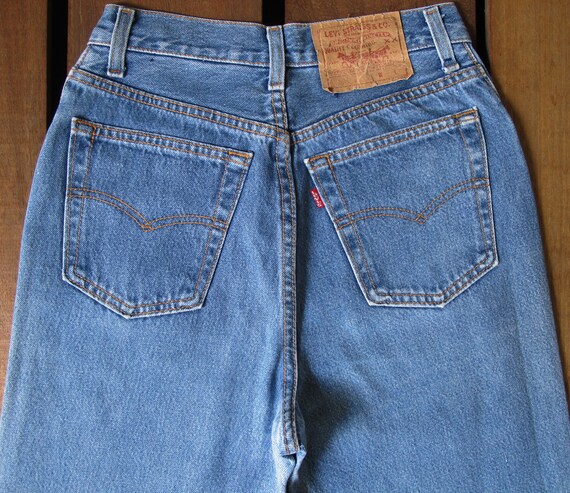 80's Levi Strauss & Co 501 Fit Faded Blue Tapered… - image 5