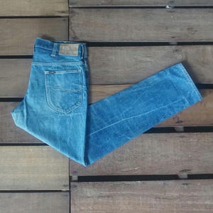 Vintage 80s Lee Riders Jeans: High Waist Tapered Leg, Stone Wash