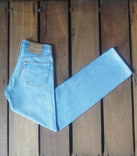 90's Levi Strauss & Co 501 for Women Straight Leg Faded Blue