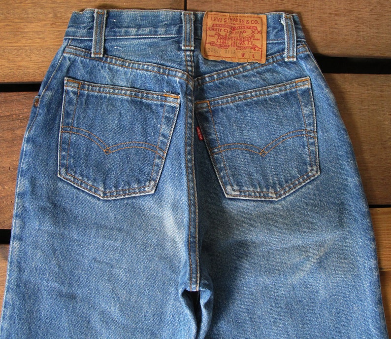 80's Levi Strauss & Co 501 Fit Dark Blue Tapered Leg Denim - Etsy