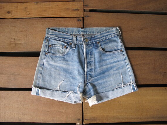 80's Levi Strauss 501 Rindem Cut off 