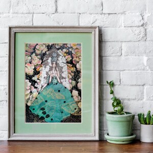 Cicala, Dipinto, Decorazione d'interni, Acquerello, Bellissimo dipinto, Tecnica mista, Dipinto originale, Pronto per la spedizione