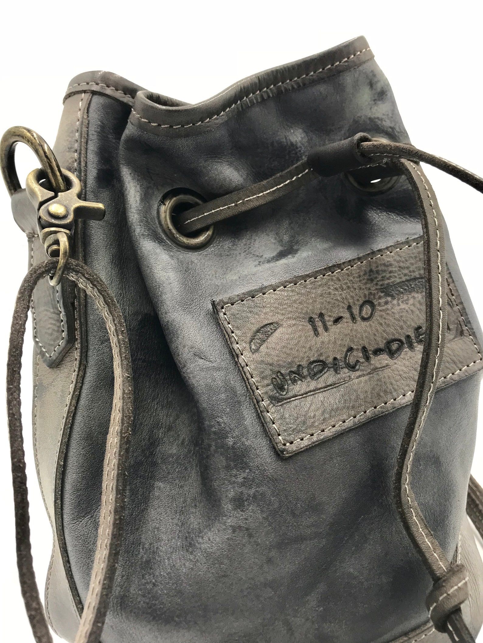 Italian Leather Bucket Bag Made in Italy Handmade Etsy