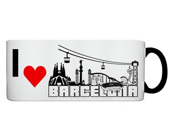 Tasse I love Barcelona, Städtetasse