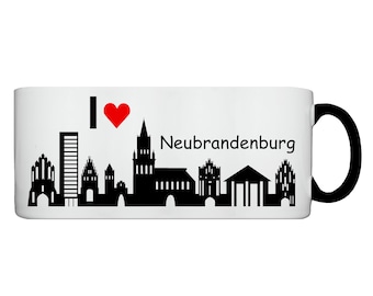 Tasse I love Neubrandenburg 01, Städtetasse