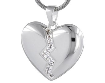 Broken Heart Necklace - Etsy