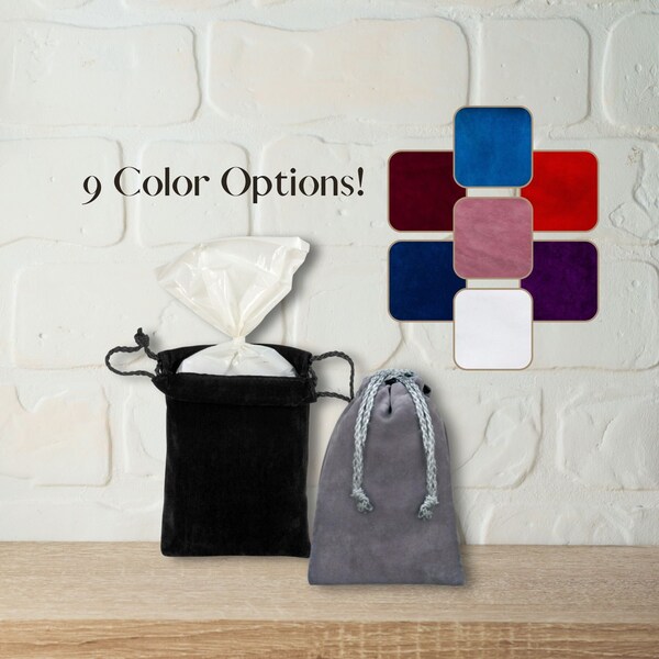 Small Velvet Bag for Inside An Urn - Inside The Urn Bag - Double Layered - Many Colors Available