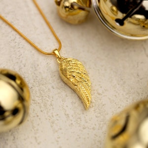 Perfect Memorials Wing of an Angel 14K Gold Vermeil Cremation Jewelry