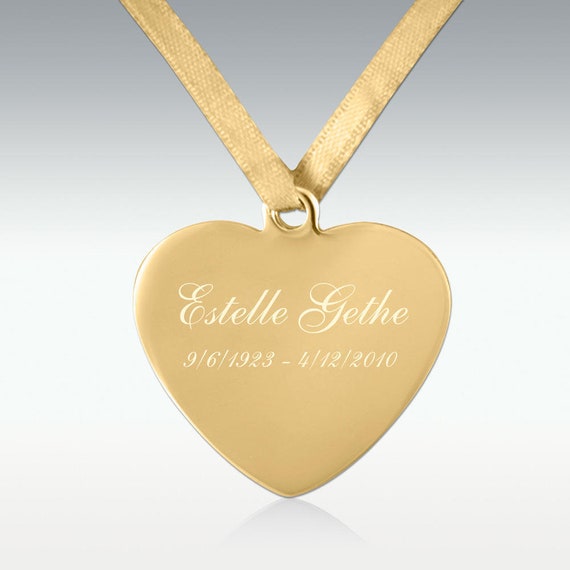 Perfect Memorials Eternal Embrace Custom Engraved Heart Urn