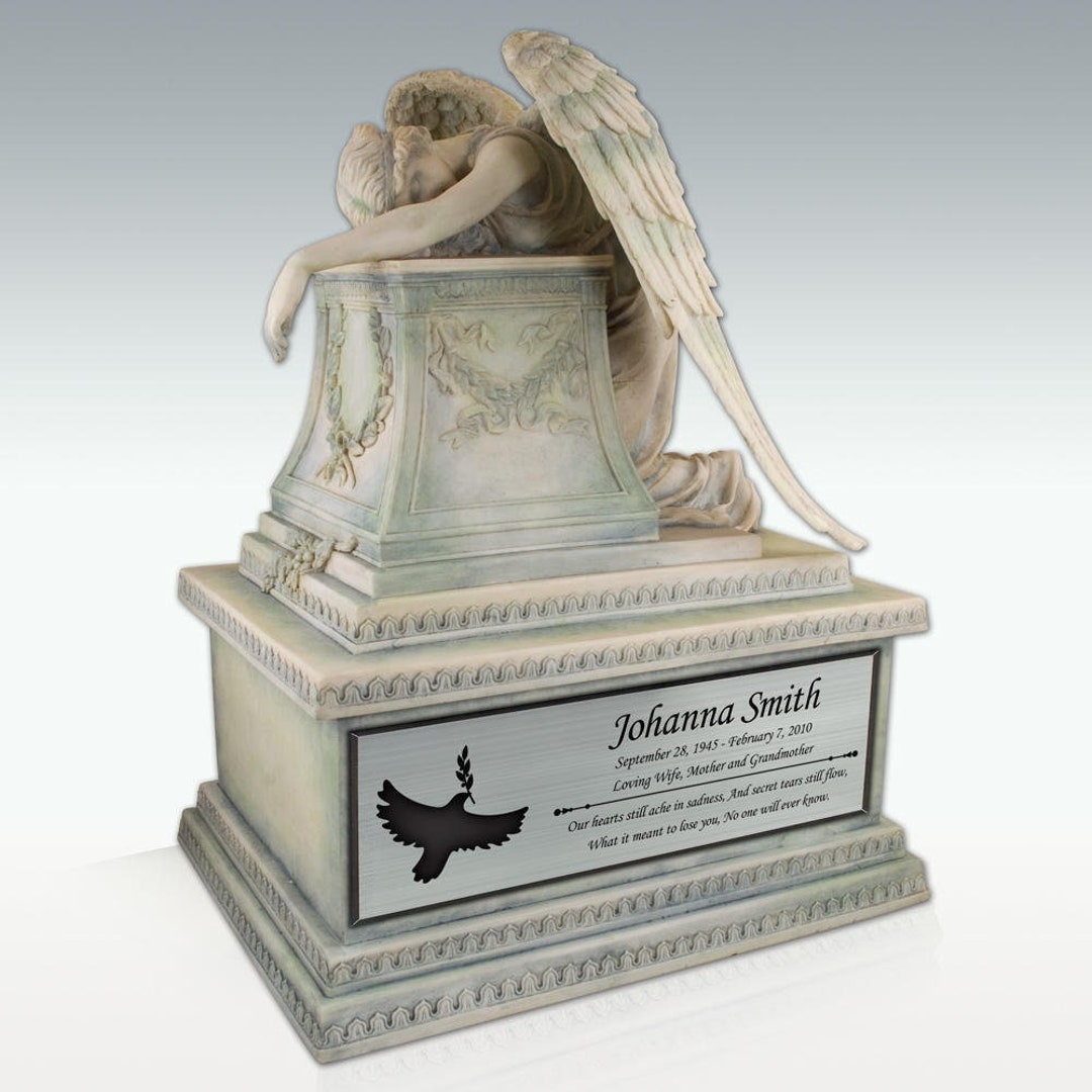 Custom Angel Urn for Ashes / Custom Engraved Weeping Angel Etsy