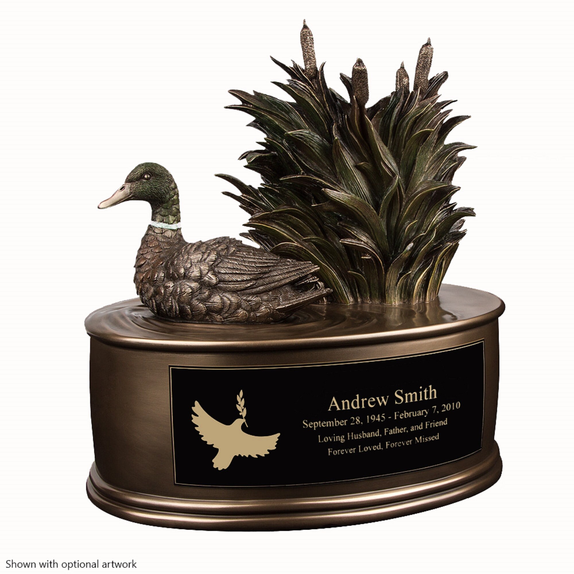 Perfect Memorials Custom Engraved Duck Cremation Urn Etsy