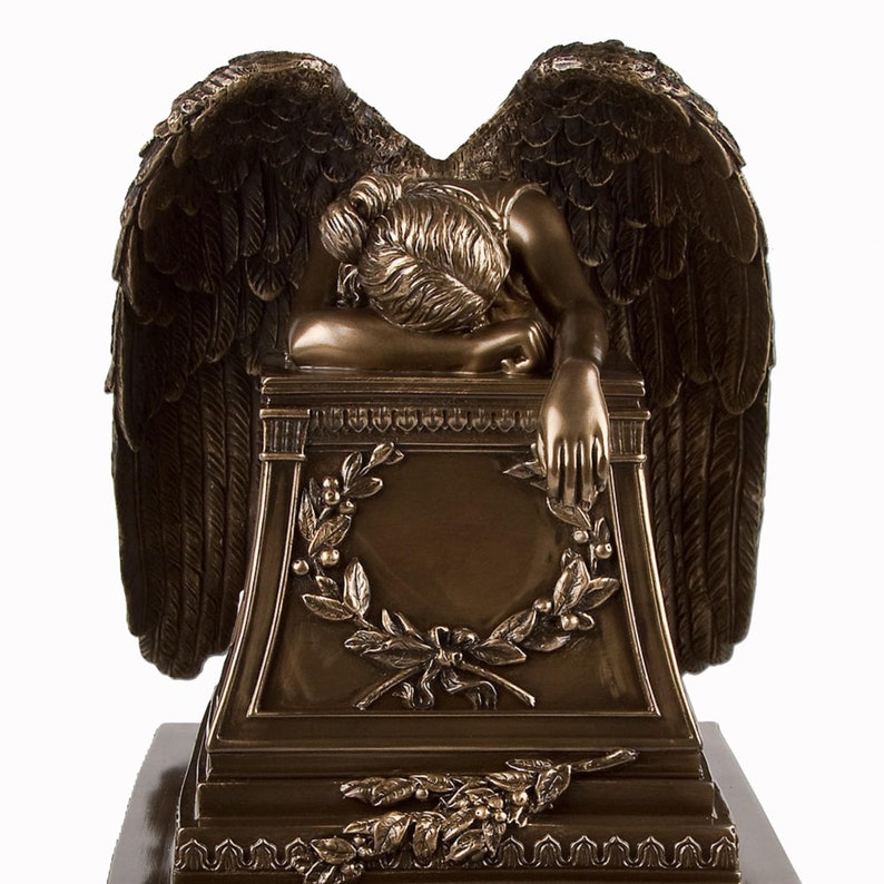 Perfect Memorials Bronze Finish Weeping Angel Cremation Urn Etsy