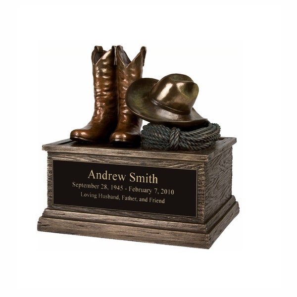 Cowboy Urn Etsy