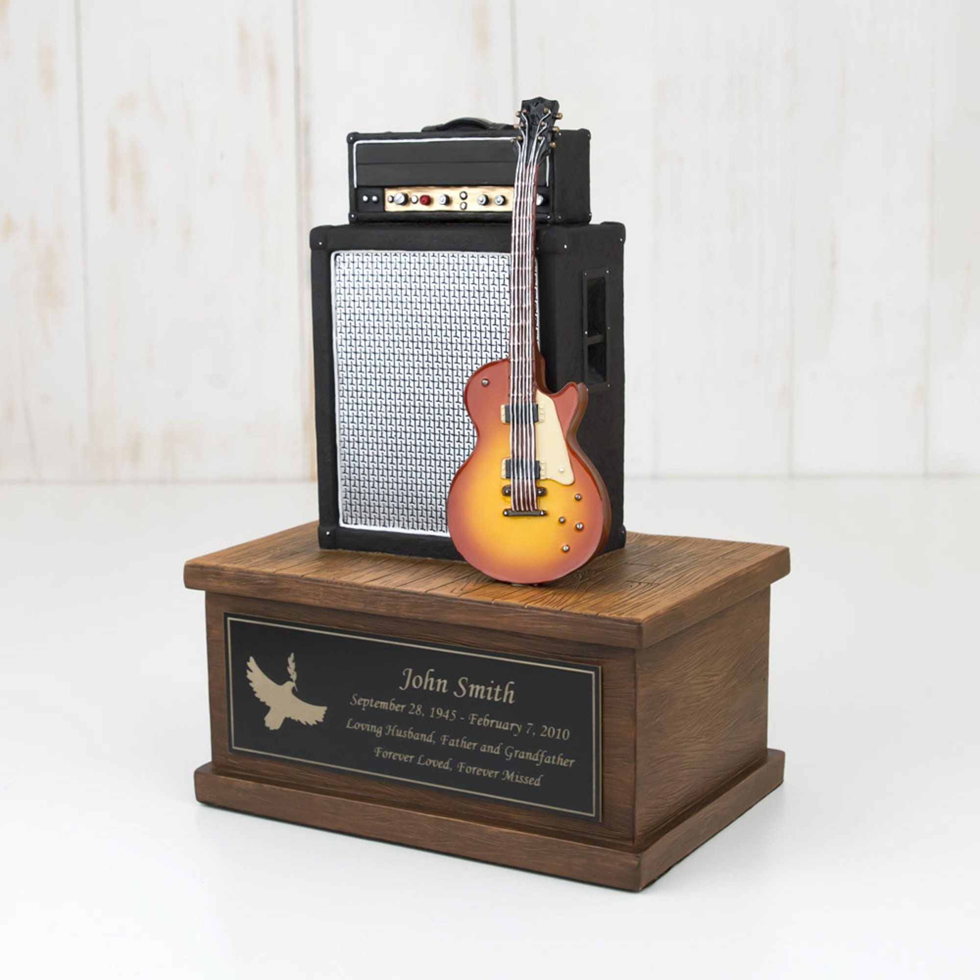 PERSONALIZED MEMORIAL Perfect Memorials Custom Engraved Small Electric  Guitar Cremation Urn Laser Engraving Musician Urn -  Australia