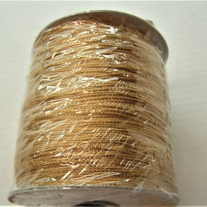 Antique Gold (aka Vegas Gold aka Old Gold) Colored Beautiful Vibrant Chainette yarn on 1/2 lb spools (approx. 890 yds)