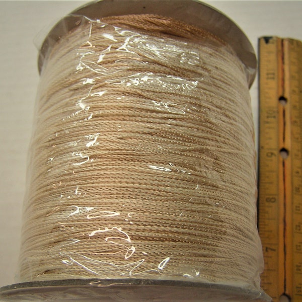 Beige or Tan Colored Beautiful Vibrant Chainette yarn on 1/2 lb spools (approx. 890 yds)