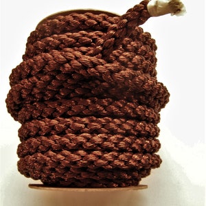 1&quot; Hand twisted metallic cello cord, Dark Bronze, 5 yards