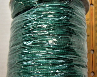 Teal Colored Beautiful Vibrant Chainette yarn on 1/2 lb spools (approx. 890 yds)