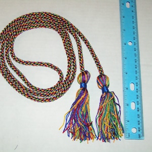 Rainbow (Pride) honor cord / Tassel Belt
