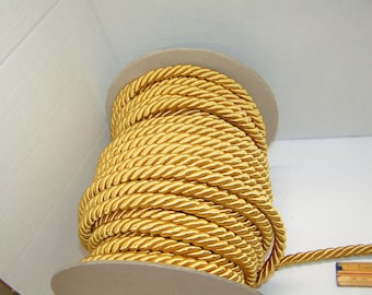 American Made 1/2 "3-lagige Viskose-Schnur, 10 Meter altes Gold aka antikes Gold
