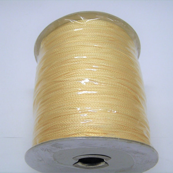 Canary Yellow Colored Beautiful Vibrant Chainette yarn on 1/2 lb spools (approx. 890 yds)