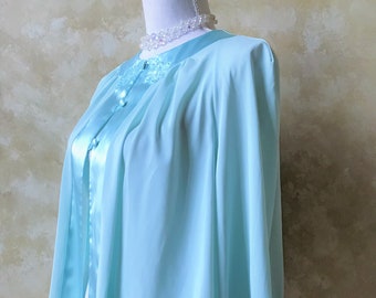 Beautiful Vintage Light Blue Bed Coat