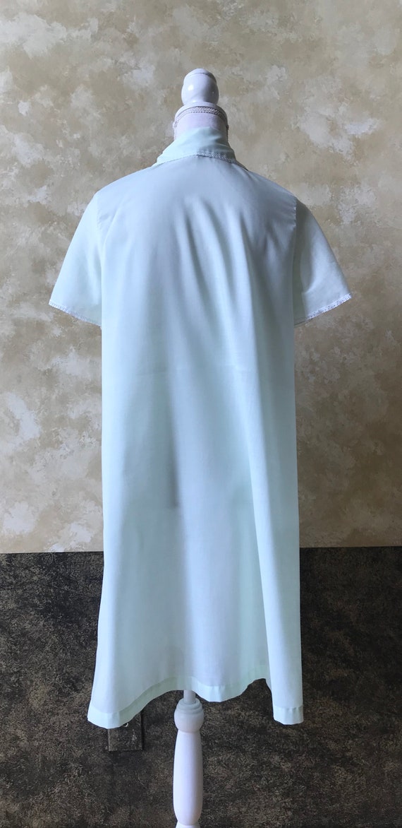 Vintage Mint Green Lace Duster Housecoat - Dream … - image 4