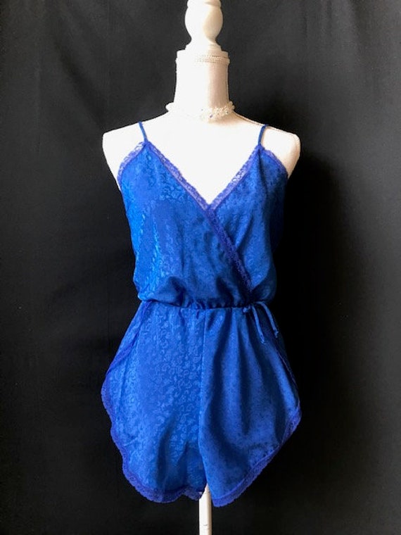 Vintage Electric Blue Paisley Jacquard Teddy - image 6