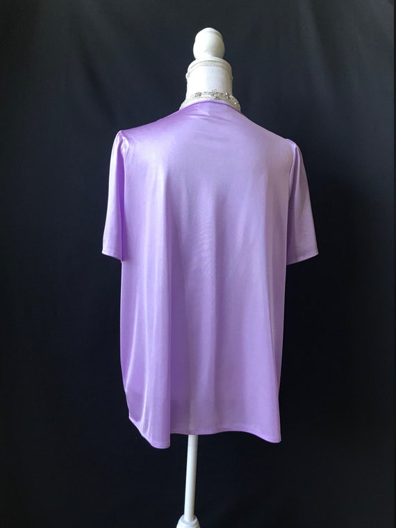 Lovely Lilac Vintage 1960s/1970s Pajama Top by Bl… - image 4