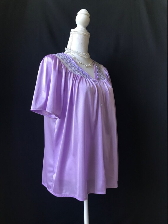 Lovely Lilac Vintage 1960s/1970s Pajama Top by Bl… - image 3