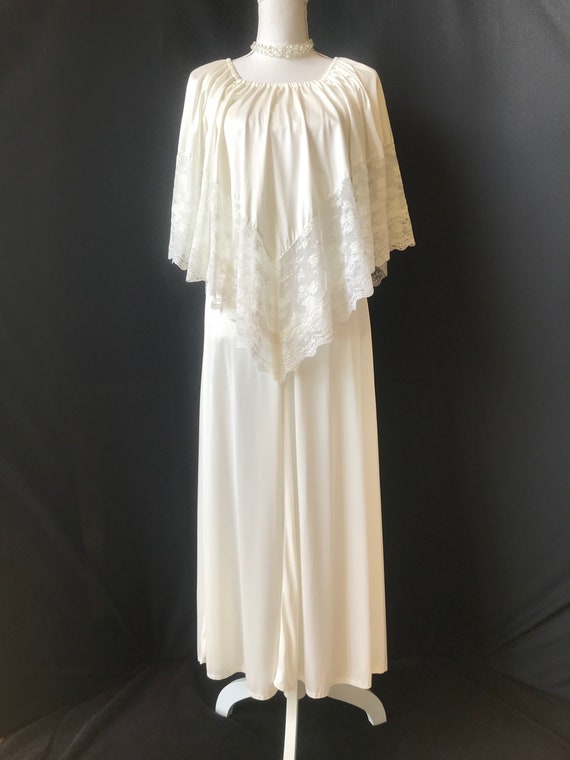 Vintage Semi Sheer Goddess Nightgown - image 3
